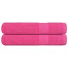 vidaXL Toallas de sauna 2 uds FROGN rosa 80x200 cm 100% algodón
