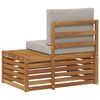 vidaXL Sof&aacute; modular de exterior con coj&iacute;n Natural 91 x 63 x 73 cm