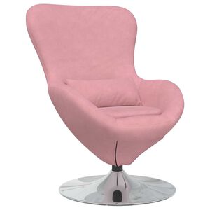 vidaXL Sill&oacute;n huevo Rosa Terciopelo