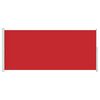 vidaXL Toldo lateral retráctil para patio rojo 220x500 cm