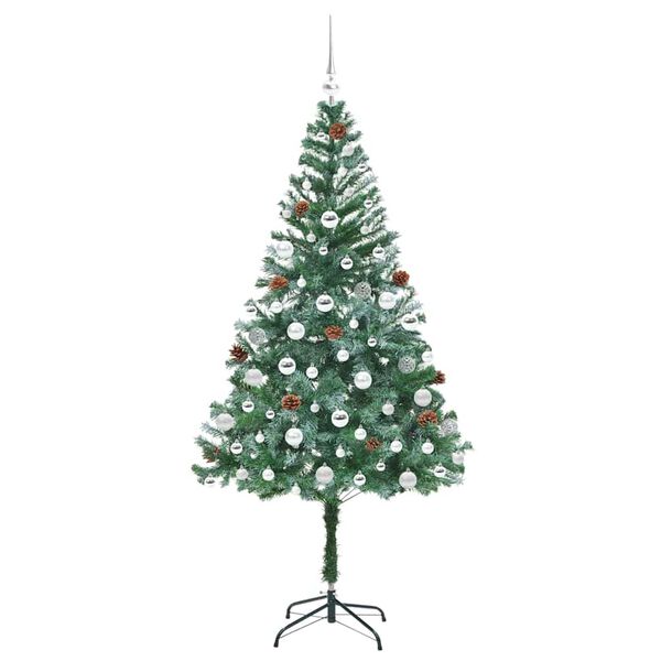 vidaXL &Aacute;rbol de Navidad artificial Verde 180 cm PVC y acero
