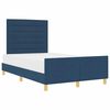 vidaXL Estructura de cama con cabecera Azul 120 x 200 cm tela