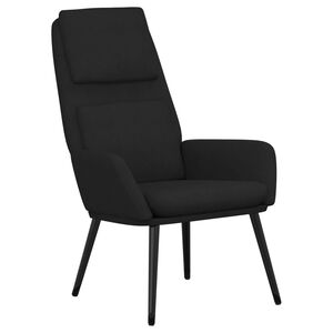 vidaXL Sill&oacute;n de relax de tela negro