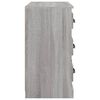 vidaXL Aparador de madera contrachapada gris Sonoma 70x35,5x67,5 cm