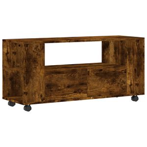 vidaXL Mueble para TV madera de ingenier&iacute;a roble ahumado 102x34,5x43cm