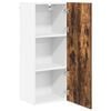 vidaXL Mueble colgante con puerta Roble ahumado 40 x 31 x 100 cm