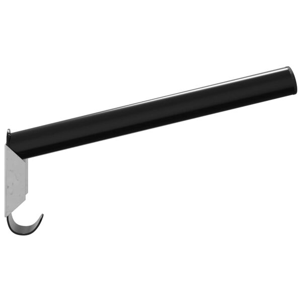 vidaXL Soporte de silla montura de pared plegable hierro negro