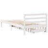 vidaXL Estructura cama sin colch&oacute;n madera maciza pino blanca 100x200cm