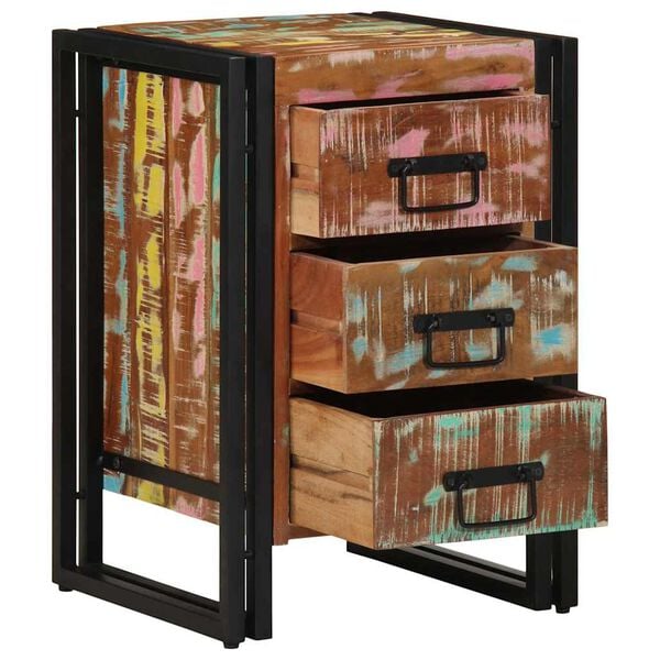 vidaXL Armario de Noche 40 x 40 x 59 cm Madera s&oacute;lida recuperada