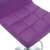 vidaXL Taburetes de cocina 2 unidades cuero sint&eacute;tico morado