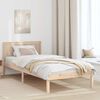 vidaXL Estructura de cama Marr&oacute;n 90 x 200 cm Madera maciza de Pino