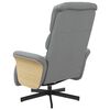 vidaXL Sill&oacute;n reclinable con reposapi&eacute;s tela gris claro
