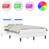 vidaXL Estructura de cama Blanco 120 x 190 cm Cuero sint&eacute;tico