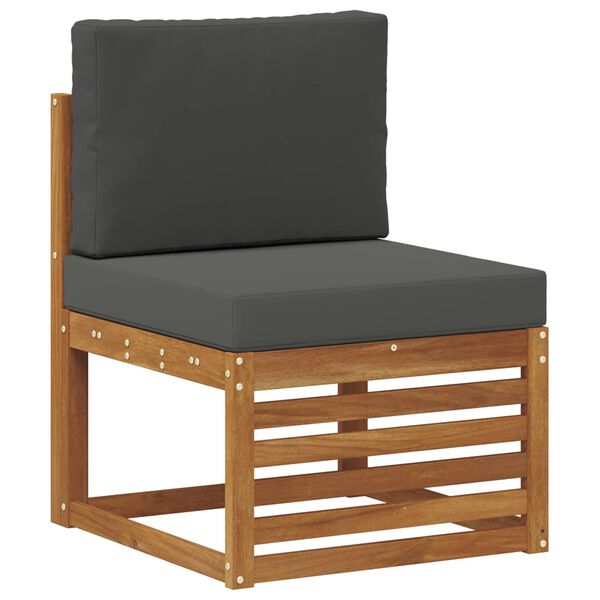 vidaXL Conjunto de Sof&aacute; Seccional con coj&iacute;n 6 pcs Natural y Antracita