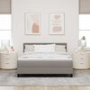 vidaXL Cama tipo Box Spring con colch&oacute;n Taup&eacute; 140 x 200 cm tela