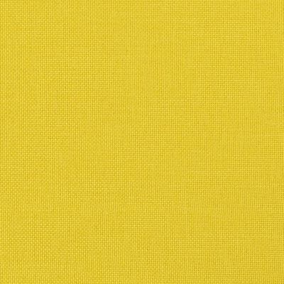 vidaXL Banco de tela amarillo claro 100x64x80 cm