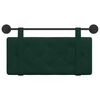 vidaXL Cabecera Colgante Verde oscuro 90 x 55 x 5 cm Terciopelo