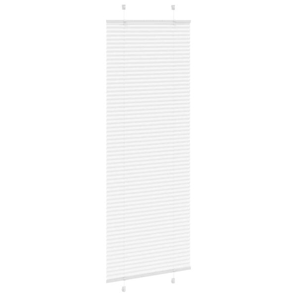 vidaXL Estor Plisado blanco 70x200 cm Tela Ancho 69,4 cm Poliéster
