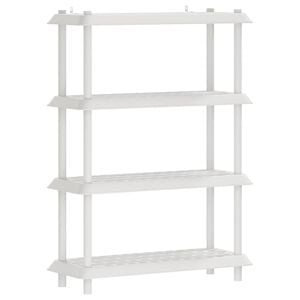 vidaXL Estanter&iacute;a 4 niveles 100 x 40 x 136,5 cm PP Blanco