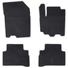 vidaXL Alfombrilla de Coche 4 pcs Negro Goma