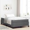 vidaXL Cama tipo Box Spring Gris oscuro 120 x 190 cm tela