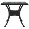 vidaXL Conjunto de mesa de jard&iacute;n 5 pcs Negro Aluminio fundido