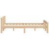 vidaXL Estructura de cama sin colch&oacute;n madera maciza de pino 200x200 cm