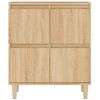 vidaXL Aparador de madera contrachapada roble Sonoma 60x35x70 cm