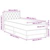vidaXL Cama tipo Box Spring con colch&oacute;n Rosa 100 x 200 cm Terciopelo
