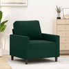 vidaXL Sill&oacute;n de terciopelo verde oscuro 60 cm