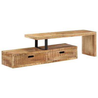 vidaXL Mueble para TV de madera de mango rugosa