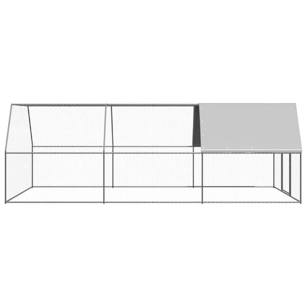 vidaXL Jaula gallinero de exterior de acero galvanizado 3x6x2 m