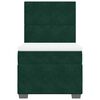 vidaXL Cama box spring con colch&oacute;n terciopelo verde oscuro 80x200 cm