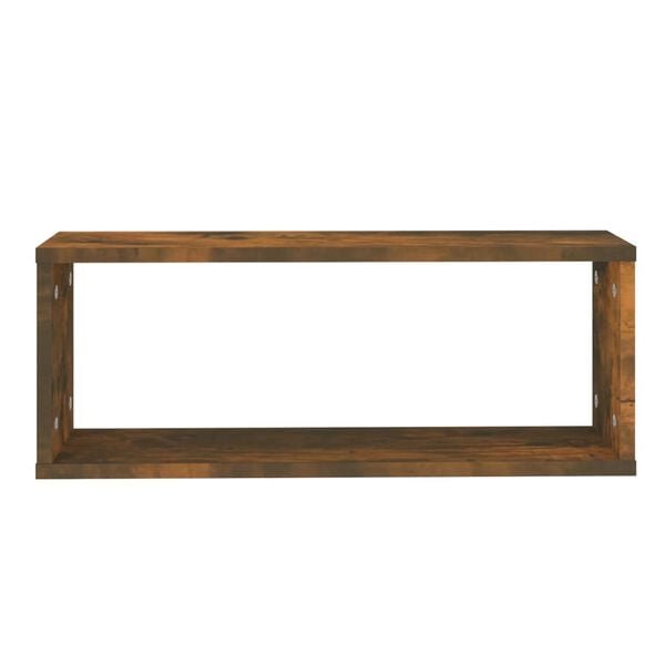vidaXL Estantes c&uacute;bicos de pared 6 uds madera roble ahumado 60x15x23cm