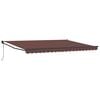 vidaXL Toldo retr&aacute;ctil autom&aacute;tico marr&oacute;n 450x300 cm