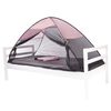 DERYAN Tienda mosquitera para cama desplegable rosa 200x90x110cm