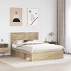 vidaXL Estructura de cama Sonoma 140 x 200 cm Madera de pino macizo