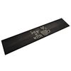 vidaXL Alfombra de cocina lavable terciopelo negro taza 60x300 cm