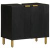 vidaXL Armario de lavabo de ba&ntilde;o madera ingenier&iacute;a negro 62x33x58 cm