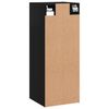 vidaXL Armario de pared negro 34,5x34x90 cm