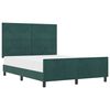 vidaXL Cama tipo Box Spring Verde oscuro 140 x 200 cm Terciopelo