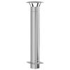 vidaXL Extensi&oacute;n de Chimenea Plateado 35 x 35 x 132 cm