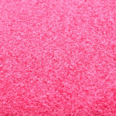 vidaXL Felpudo lavable rosa 60x180 cm