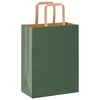 vidaXL Bolsas de papel con asas 50 uds verde 21x11x28 cm