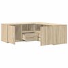 vidaXL Mueble de esquina madera ingenier&iacute;a roble Sonoma 200x40x45 cm