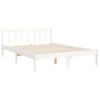vidaXL Estructura de cama sin colchón madera de pino blanca 140x200 cm