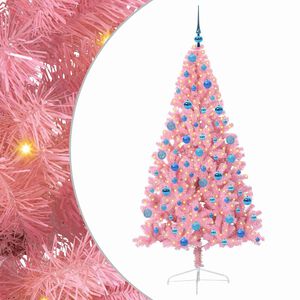 vidaXL &Aacute;rbol de Navidad Artificial Preiluminado Rosa 180 cm PVC
