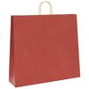 vidaXL Bolsas de papel con asas 50 uds rojo 54x15x49 cm