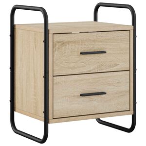 vidaXL Armario Colgante para la Mesa de Noche Roble Sonoma