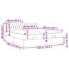 vidaXL Estructura de cama otomana colchones terciopelo rosa 180x200cm